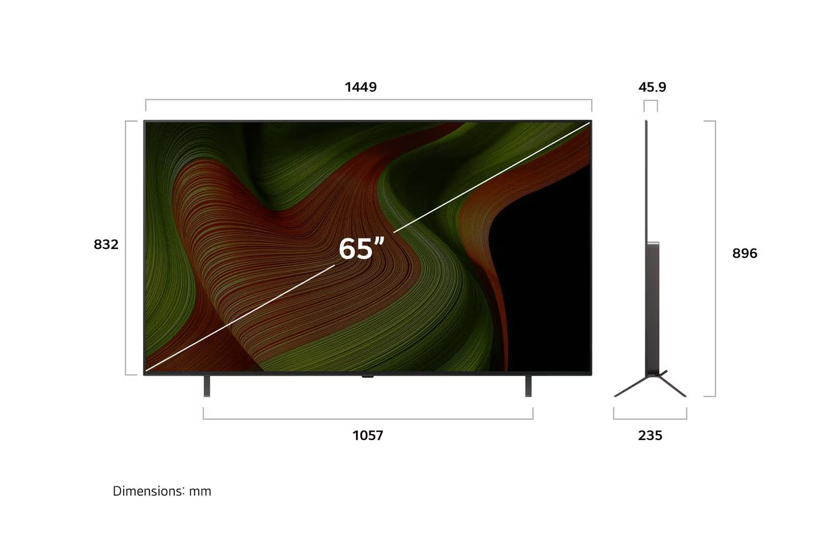 LG TV OLED OLED65B53LA slika 2